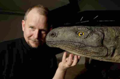 Thomas Willke with saurian